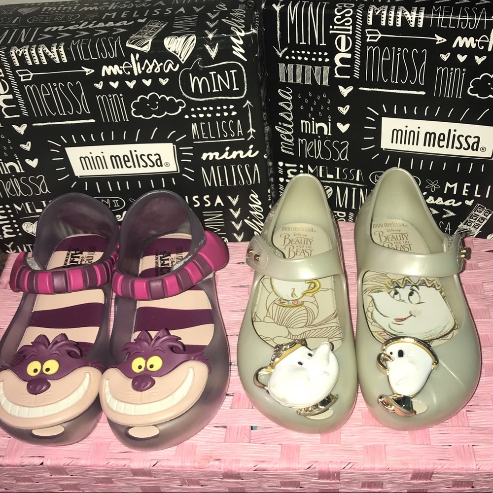 Mini Melissa limited Disney little girls shoes S8